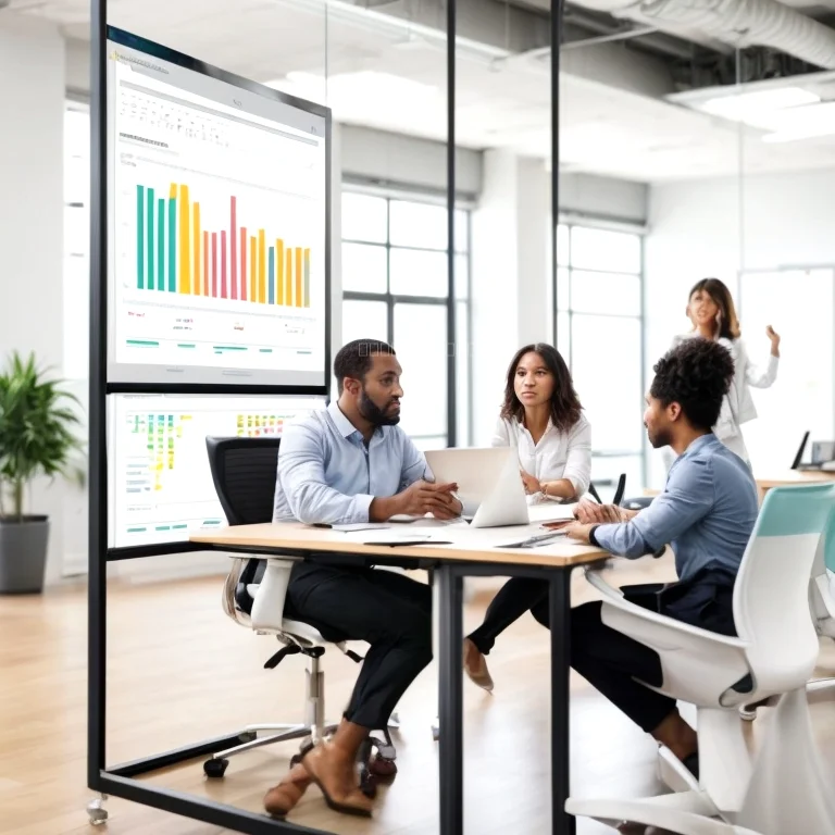 Kalender mit Jahresübersicht und Zielmarkierungen